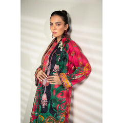 Sapphire 3 Pcs Unstitched Printed Lawn Suit Red