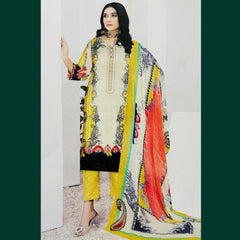 Sapphire Zareen 3 Pcs Unstitched Printed Lawn Suit Bumblebee