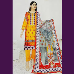 Sapphire Zareen 3 Pcs Unstitched Printed Lawn Suit Pineapple