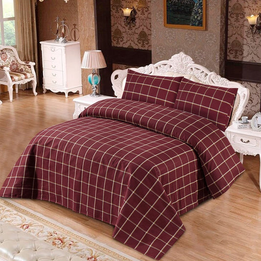 Scintilla 3 Pcs Bedding Set Maroon 1024