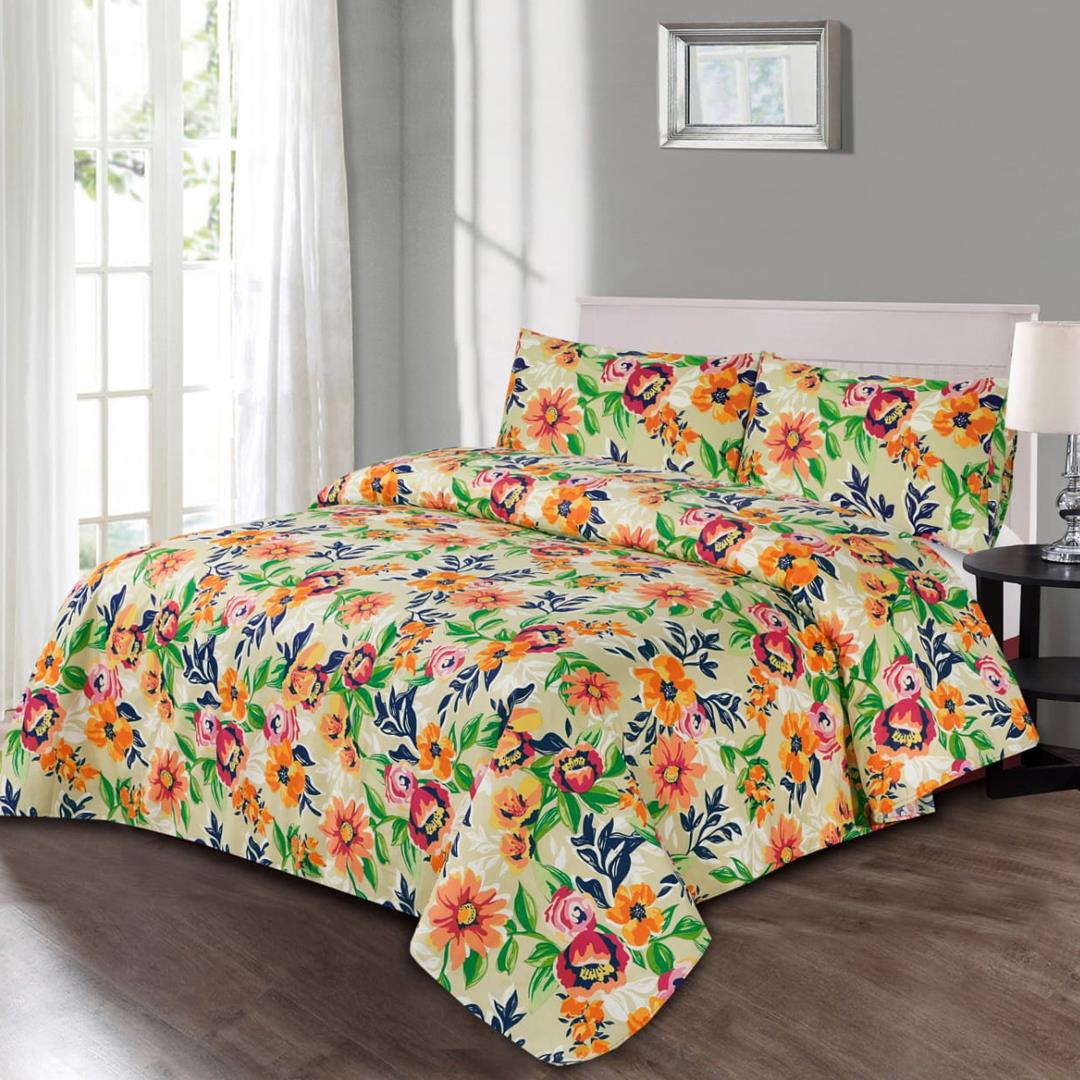 Seldovia Floral 6 Pcs Bedding Set with Filled Comforter