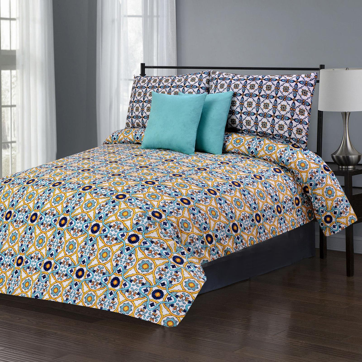 Sienna Crushed 5 Pcs Bedding Set 01