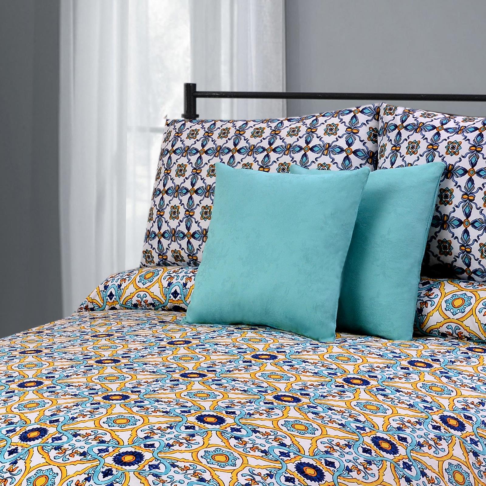 Sienna Crushed 5 Pcs Bedding Set