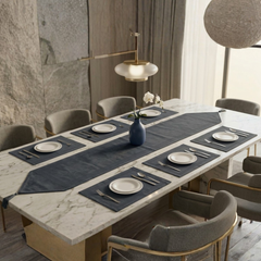 Snoke Flake 7 Pcs Table Runner Set Grey