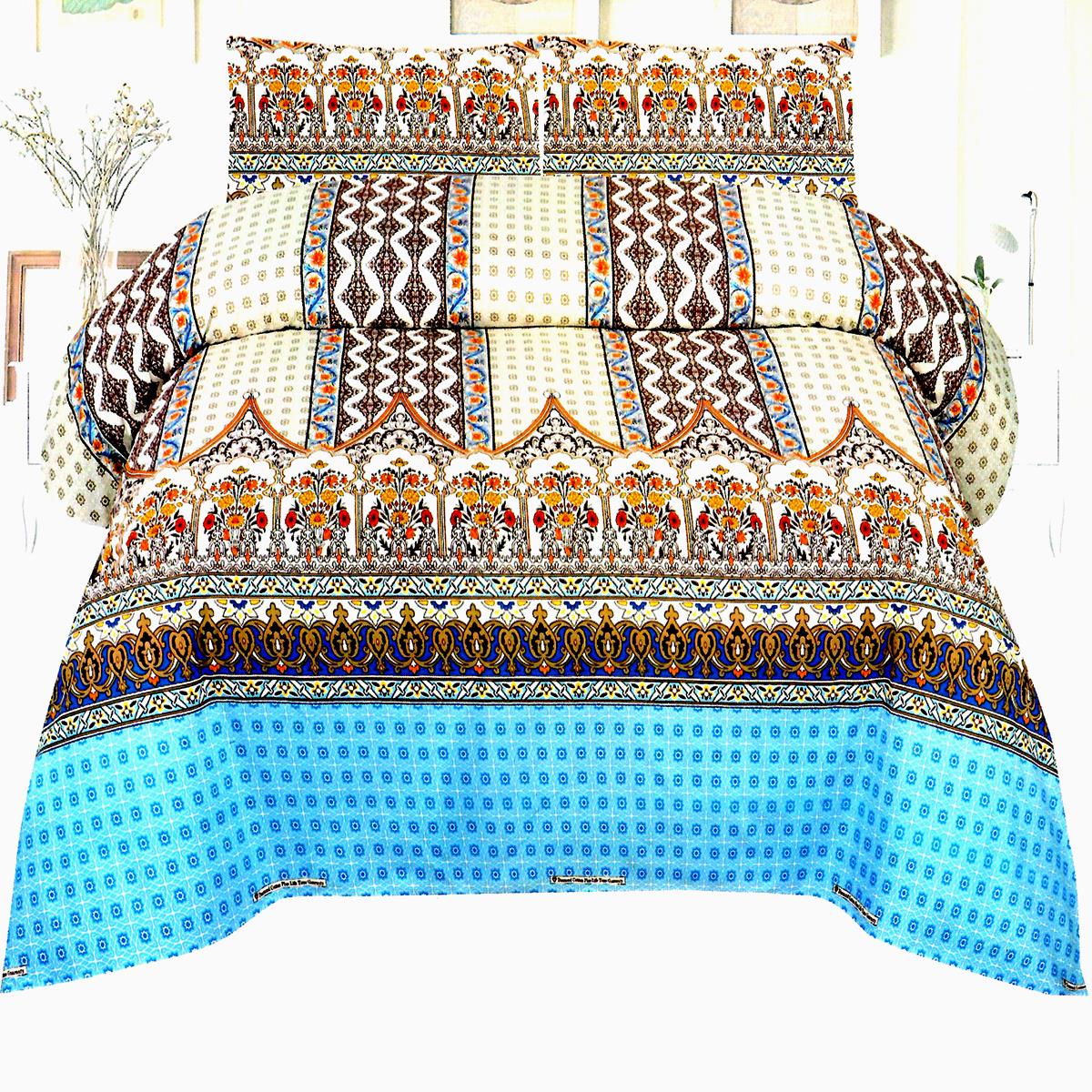 Socorro Floral 3 Pcs Bedding Set Blue