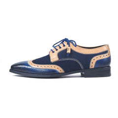 Spadera Handmade Leather Shoes - Pirate Blue