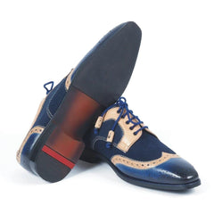 Spadera Handmade Leather Shoes - Pirate Blue