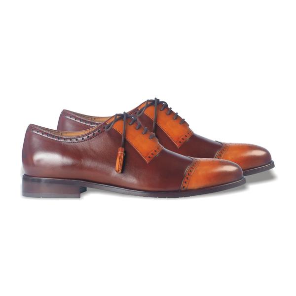 Spadera Handmade Leather Shoes - Trio-Ruskea