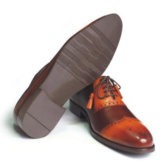 Spadera Handmade Leather Shoes - Trio-Ruskea