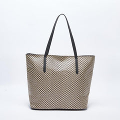 Splash Textured Tote Bag with Twin Handle and Zip Closure