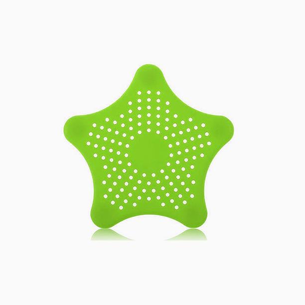 Star Silicone Bath Kitchen Waste Sink Strainer Green