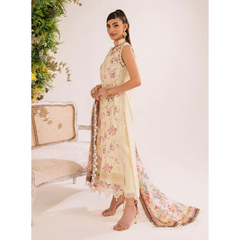 Sunrise 3 Pcs Embroidered Suit Beige