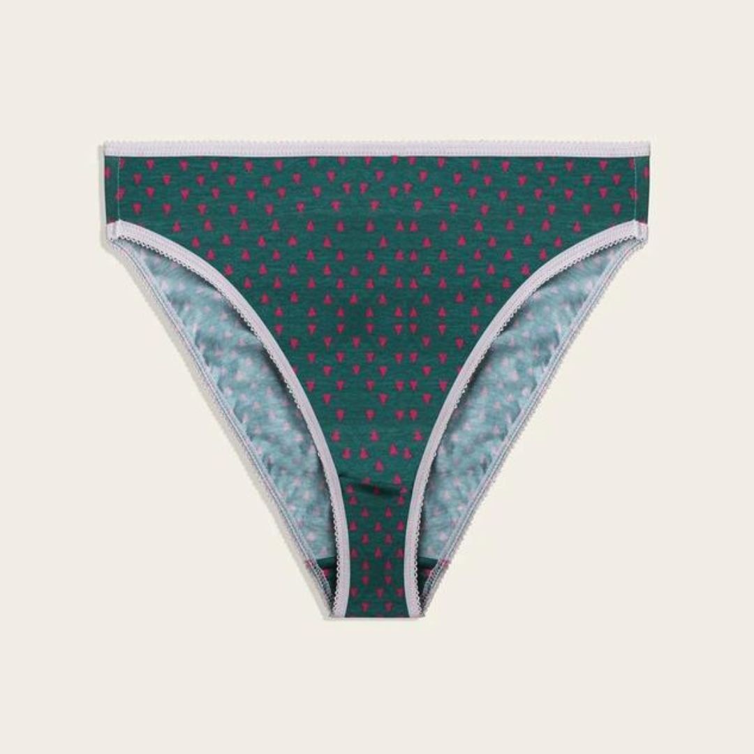 Supine High Leg Brief Green