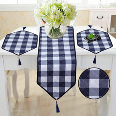 Surikova 3 Pcs Quilted Table Runner Set