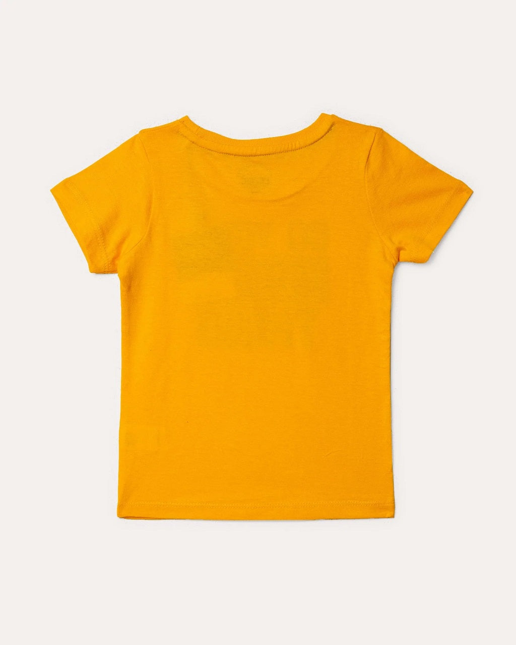 Kids T-Shirt Yellow With Round Neckline ( 3-4 Years & 5-6 Years )