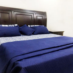 Tamecca 7 Pcs Bedspread Set Blue