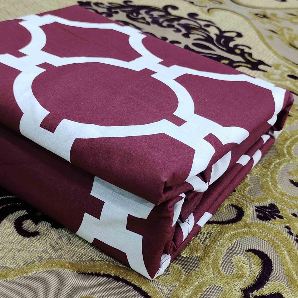 Toma 3 Pcs Bedding Set Burgundy