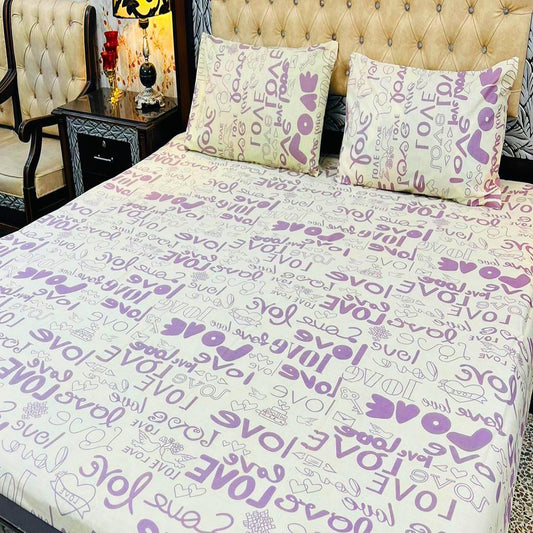 Trahan Script 3 Pcs Bedding Set 1080