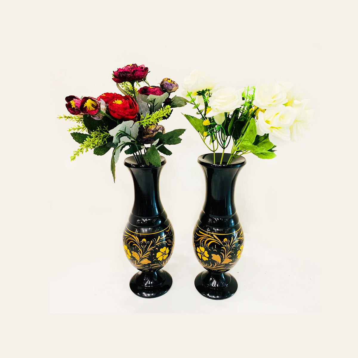 Traver 2 Pcs Wooden Table Vase