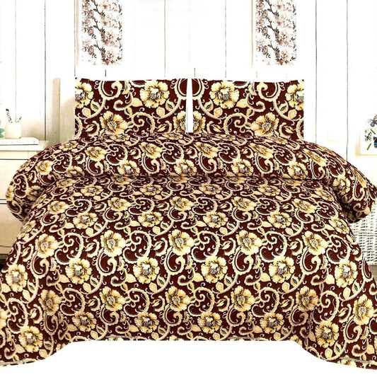 Tulane 3 Pcs Bedding Set Brown 1200