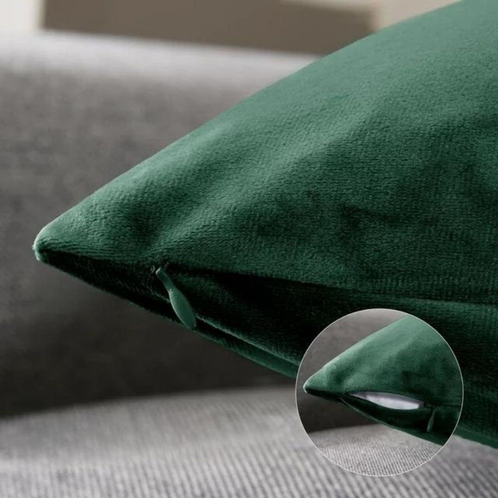 Velvet Cushion Cover Green