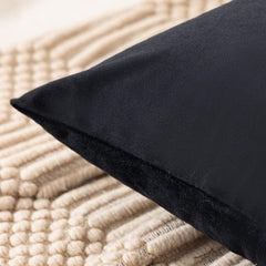 Velvet Cushion Cover Black