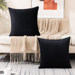 Velvet Cushion Cover Black