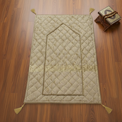 Velvet Quilted Jaye Namaz Golden