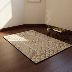 Velvet Quilted Jaye Namaz Light Brown