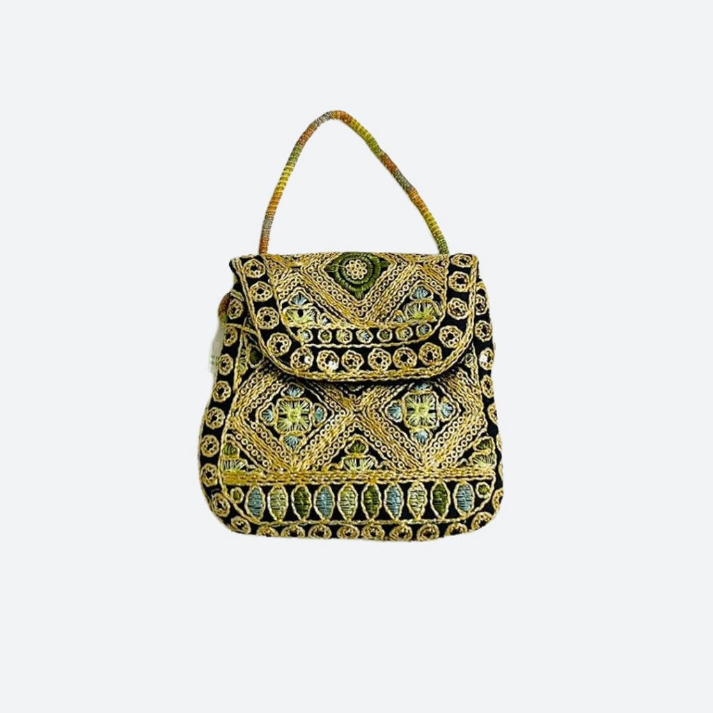 Venetia Handmade Shoulder Bag Green