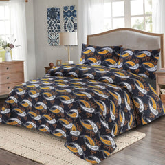 Viola 3 Pcs Bedding Set Black