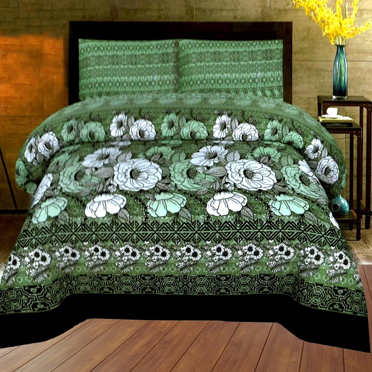 Viola 3 Pcs Bedding Set Green