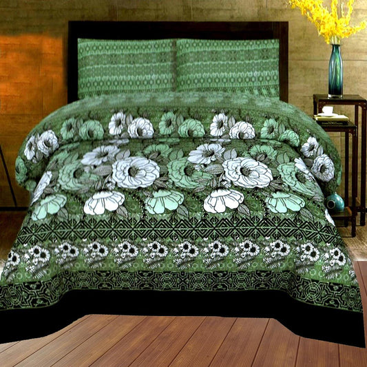 Viola 3 Pcs Bedding Set Green 1200