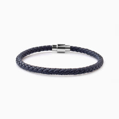 Riblor Leather Bracelet Vittorio Navy Blue