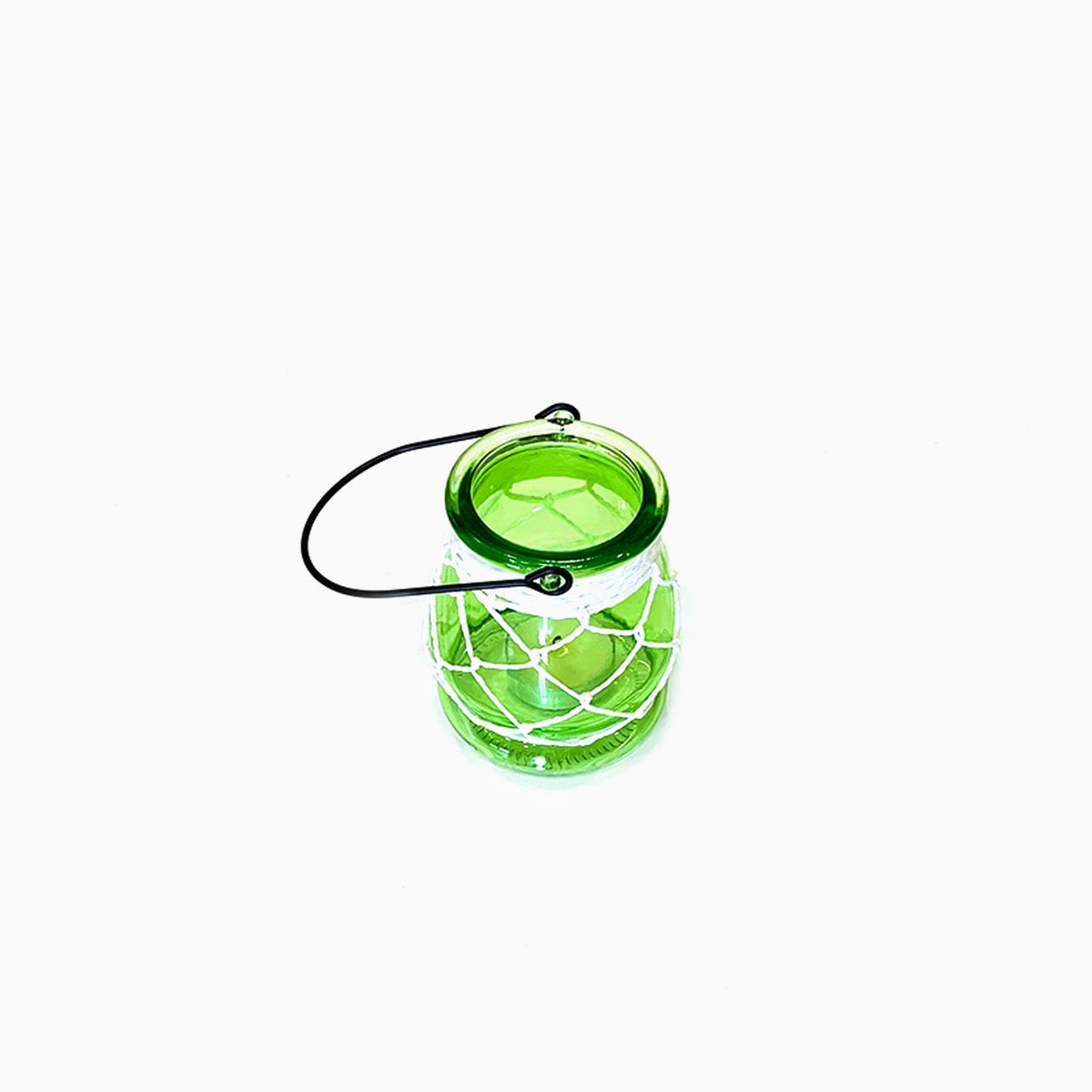 Vittorio Tea Light Candle Lantern Green