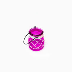 Vittorio Tea Light Candle Lantern Purple