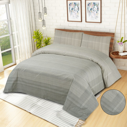 Votary 3 Pcs Bedding Set Grey 1024