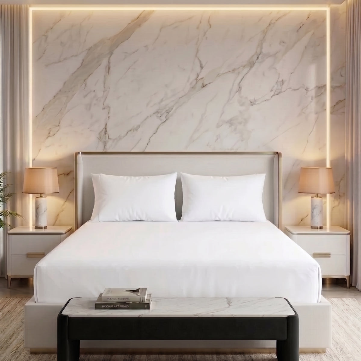 Waterproof Mattress Protector White