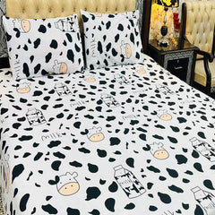 White Cow 3 Pcs Bedding Set