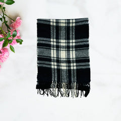 Wool Scarf Elixir Check Black