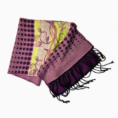 Wool Scarf Fleur Purple