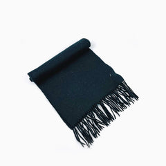 Wool Scarf For Men Black