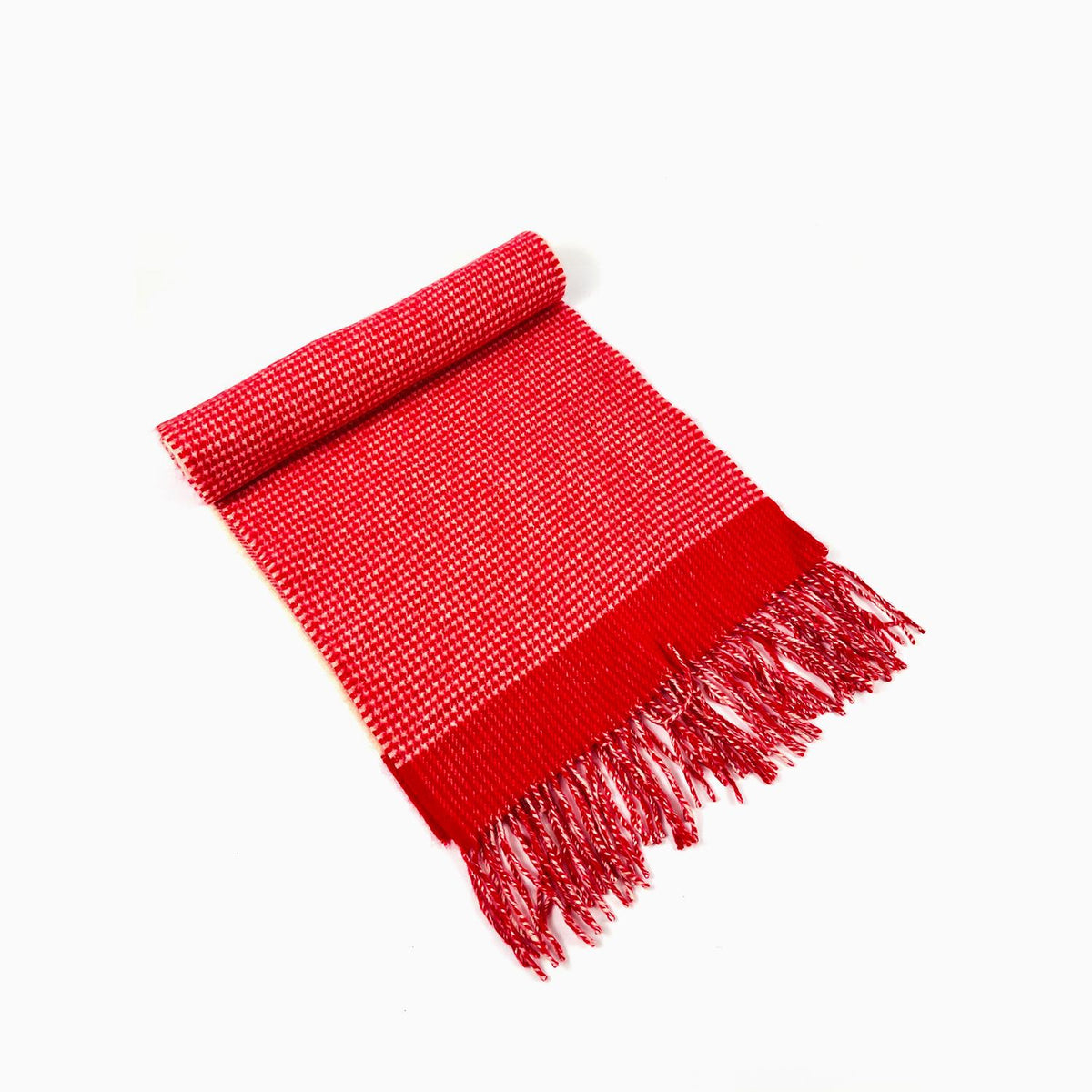 Wool Scarf For Men Candy Red