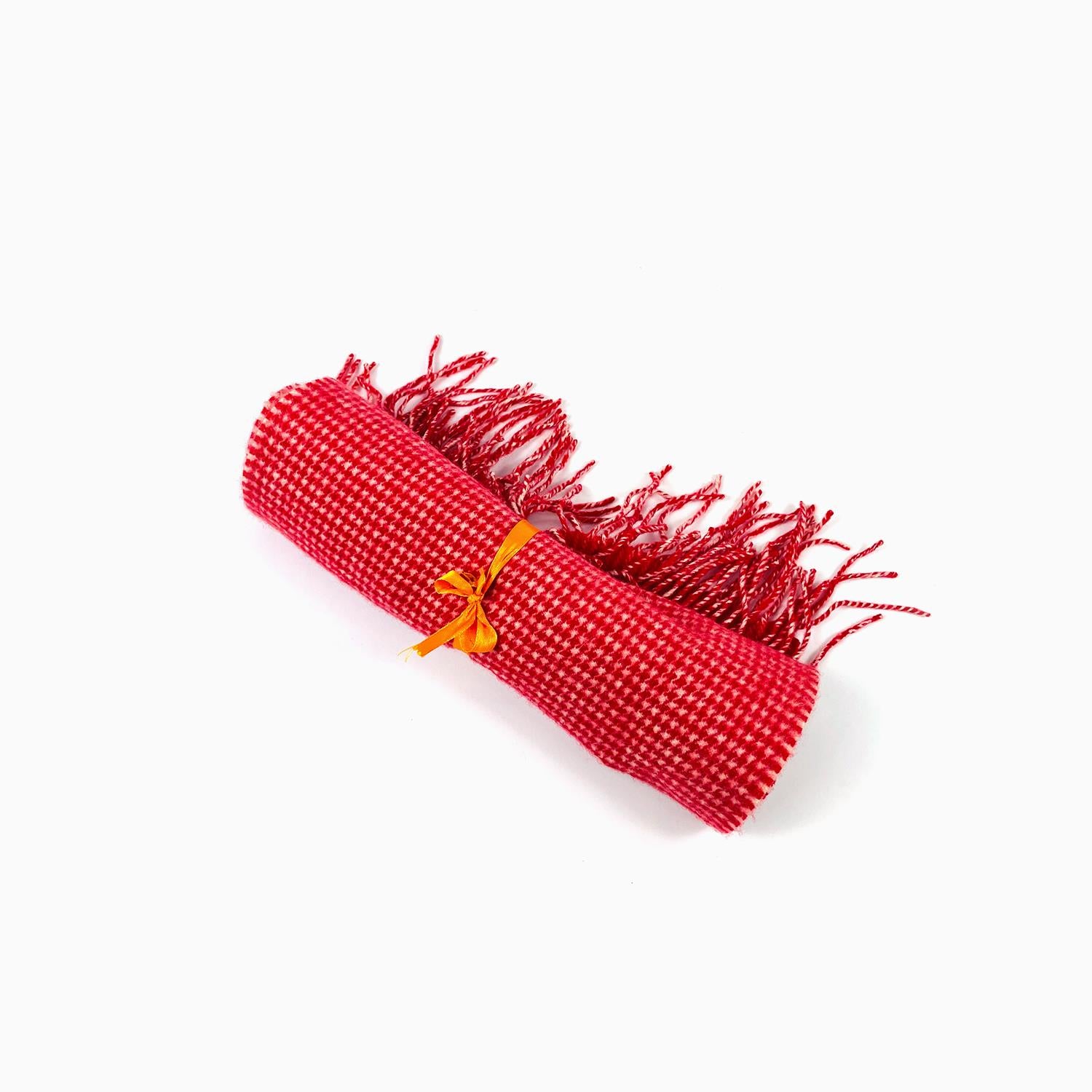 Wool Scarf For Men Candy Red