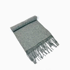 Wool Scarf For Men Grey