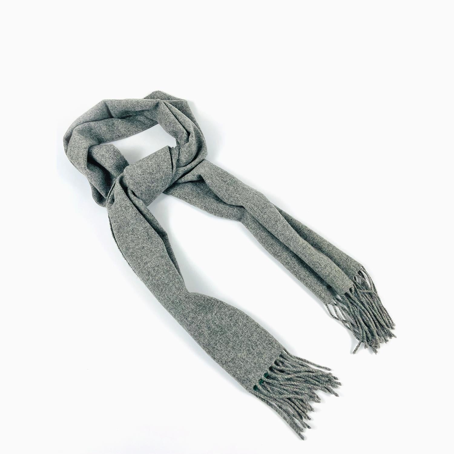 Wool Scarf For Men Grey