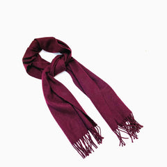 Wool Scarf For Men Maroon