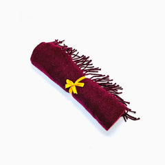 Wool Scarf For Men Maroon