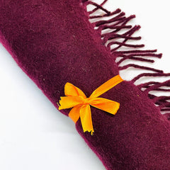 Wool Scarf For Men Maroon