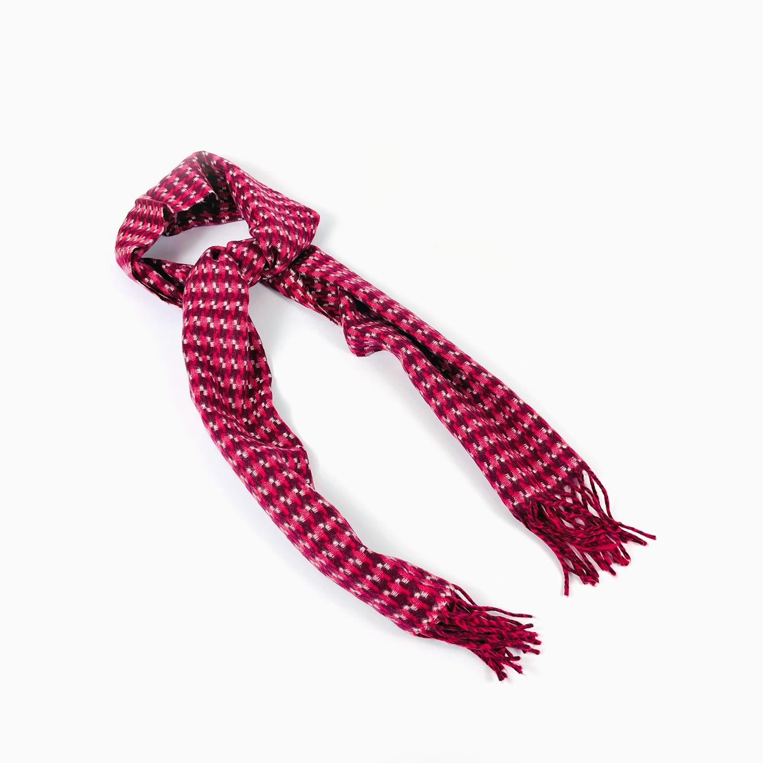 Wool Scarf For Men Pink